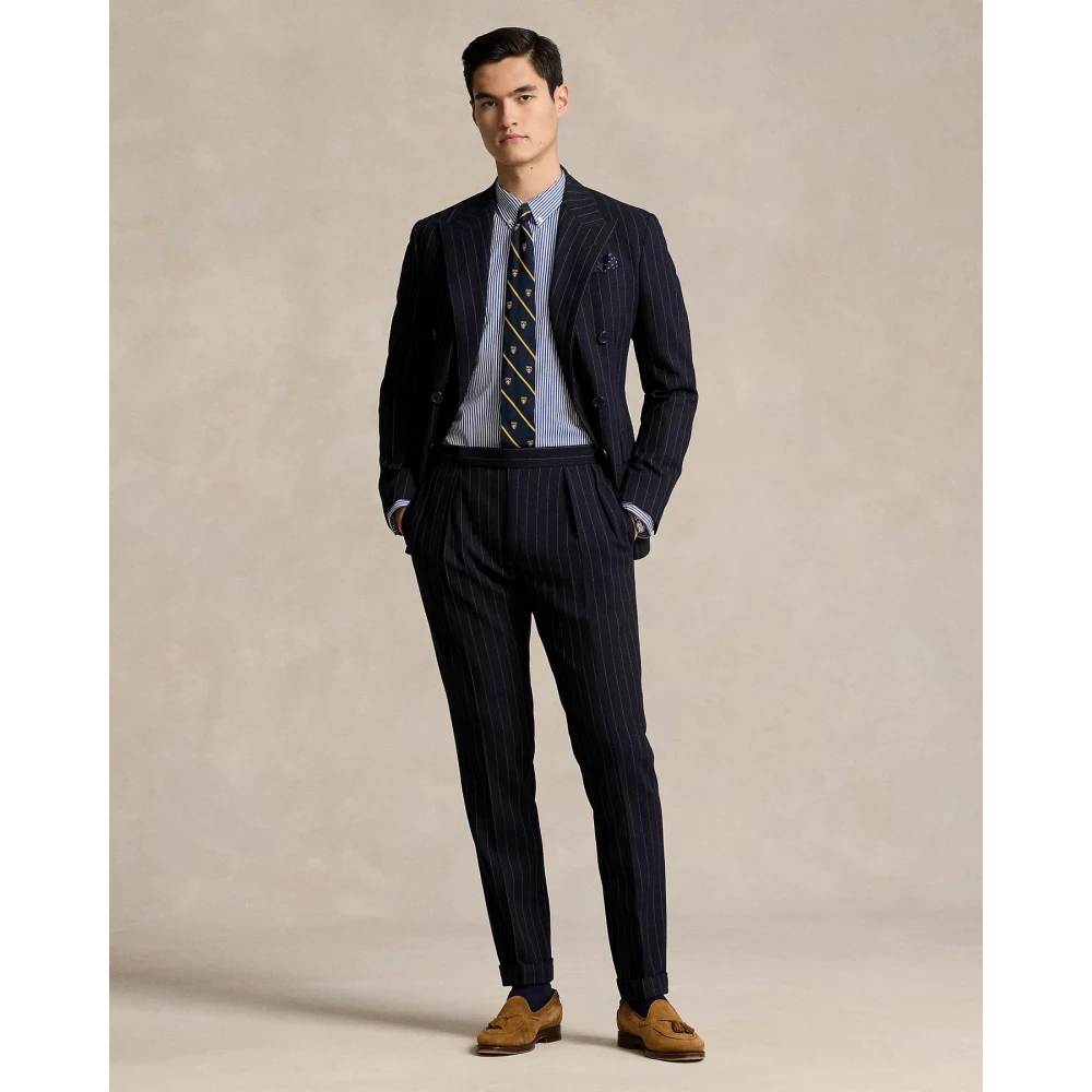 Polo Ralph Lauren Slim-Fit Stretch Poplin Overhemd Blue Heren