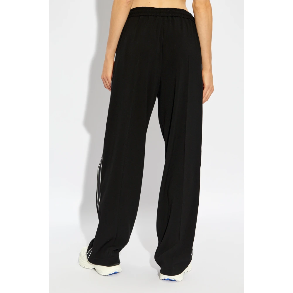 Moncler Broek met zijstrepen Black Dames