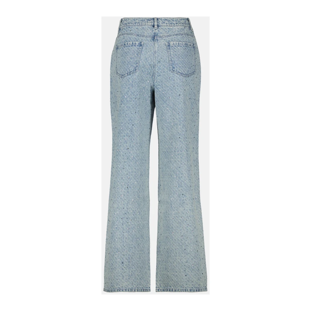 IRO Blauwe Gewassen Straight Cut Jeans Blue Dames