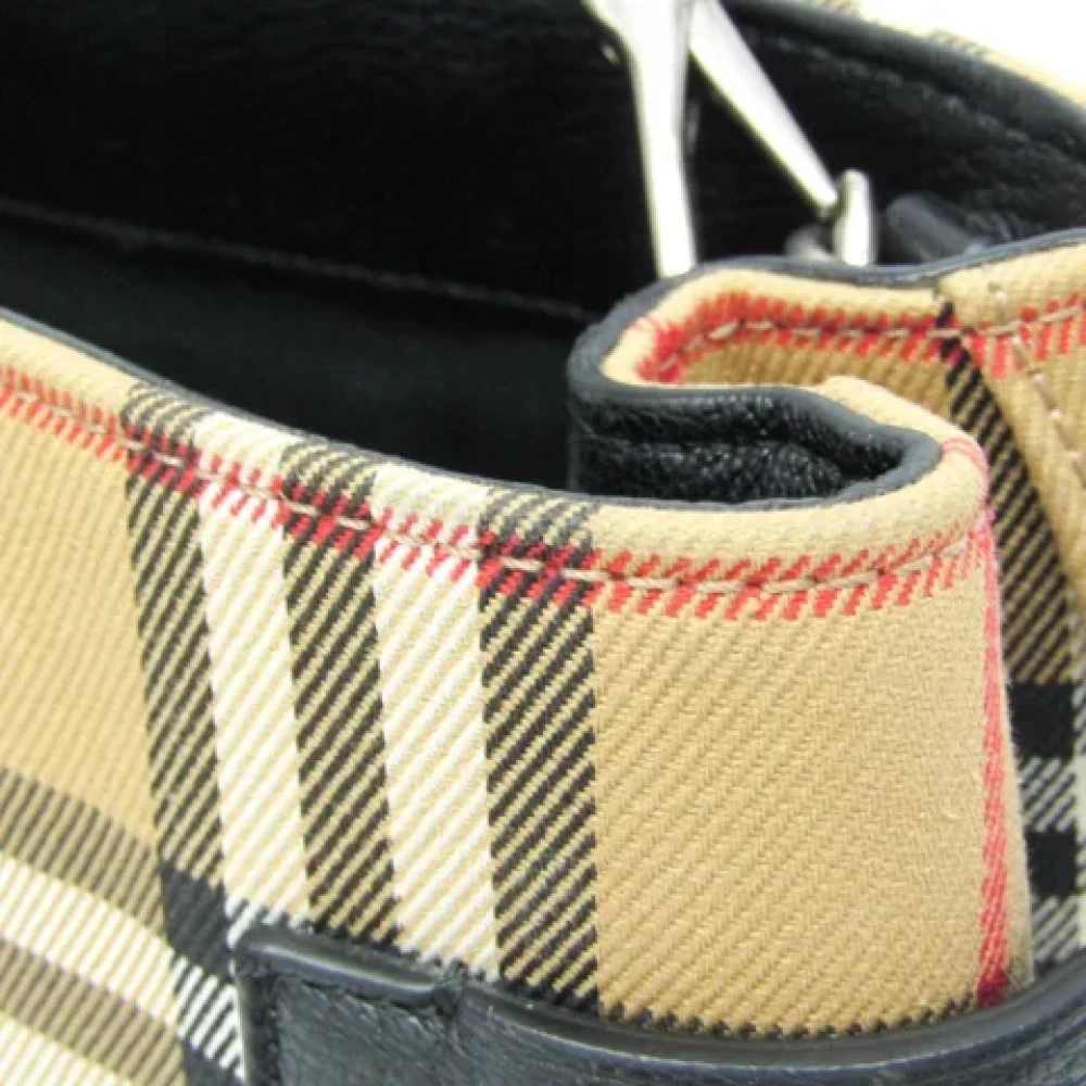 Burberry Vintage Pre-owned Canvas handbags Beige Dames
