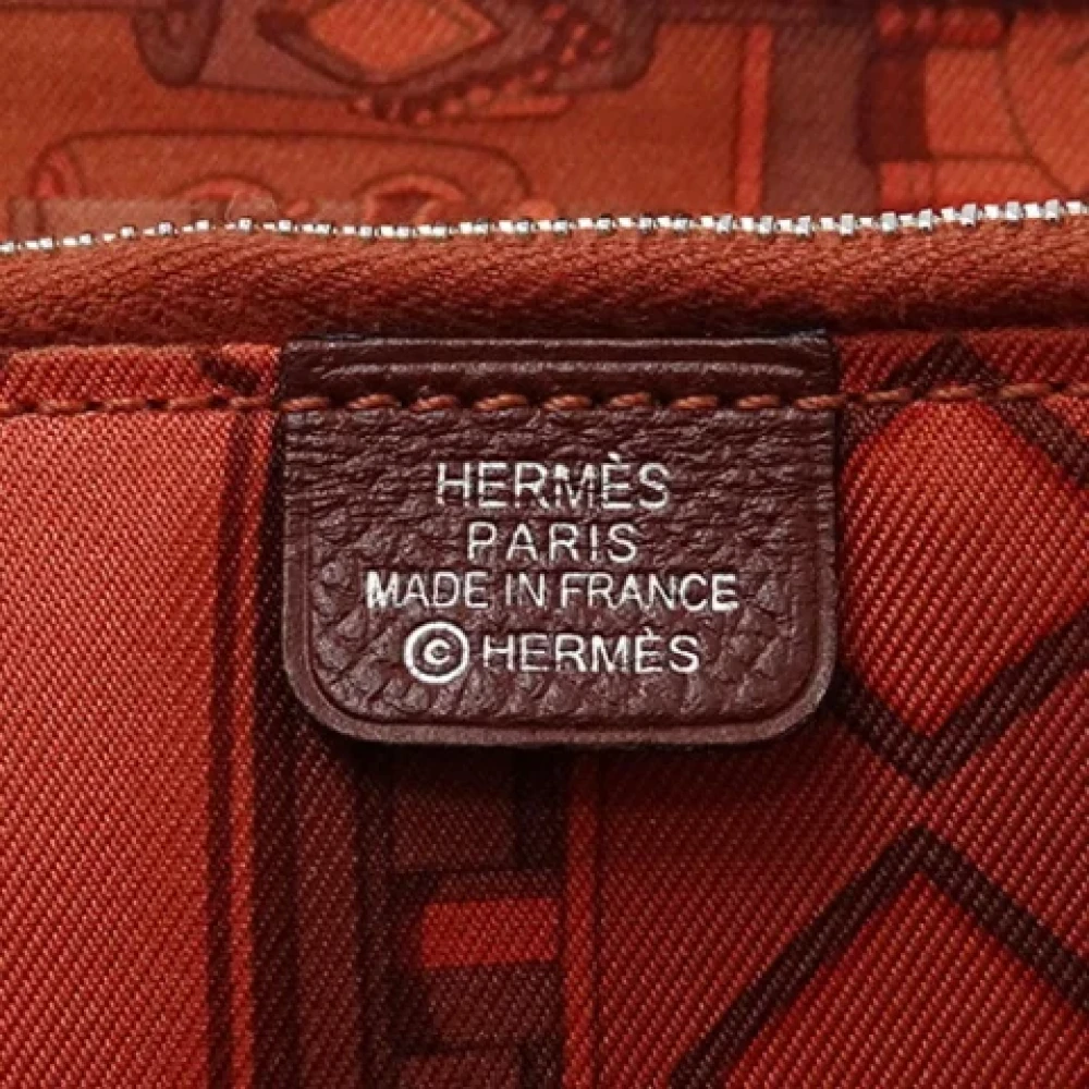 Hermès Vintage Pre-owned Leather wallets Red Dames