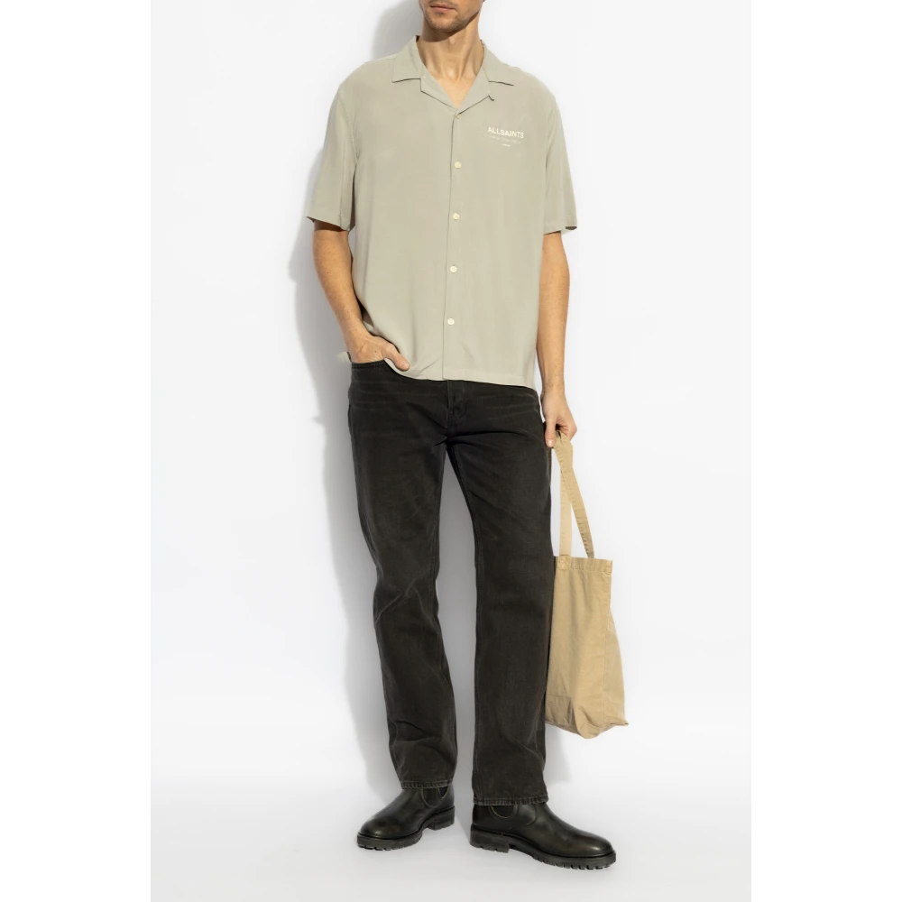 AllSaints Shirt Underground Gray Heren