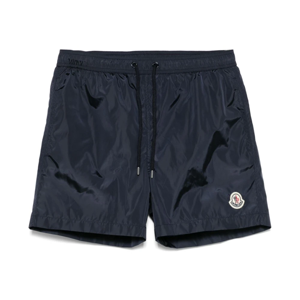 Moncler Blauwe Zee Zwempak met Oxford Blauwe Taille Blue Heren