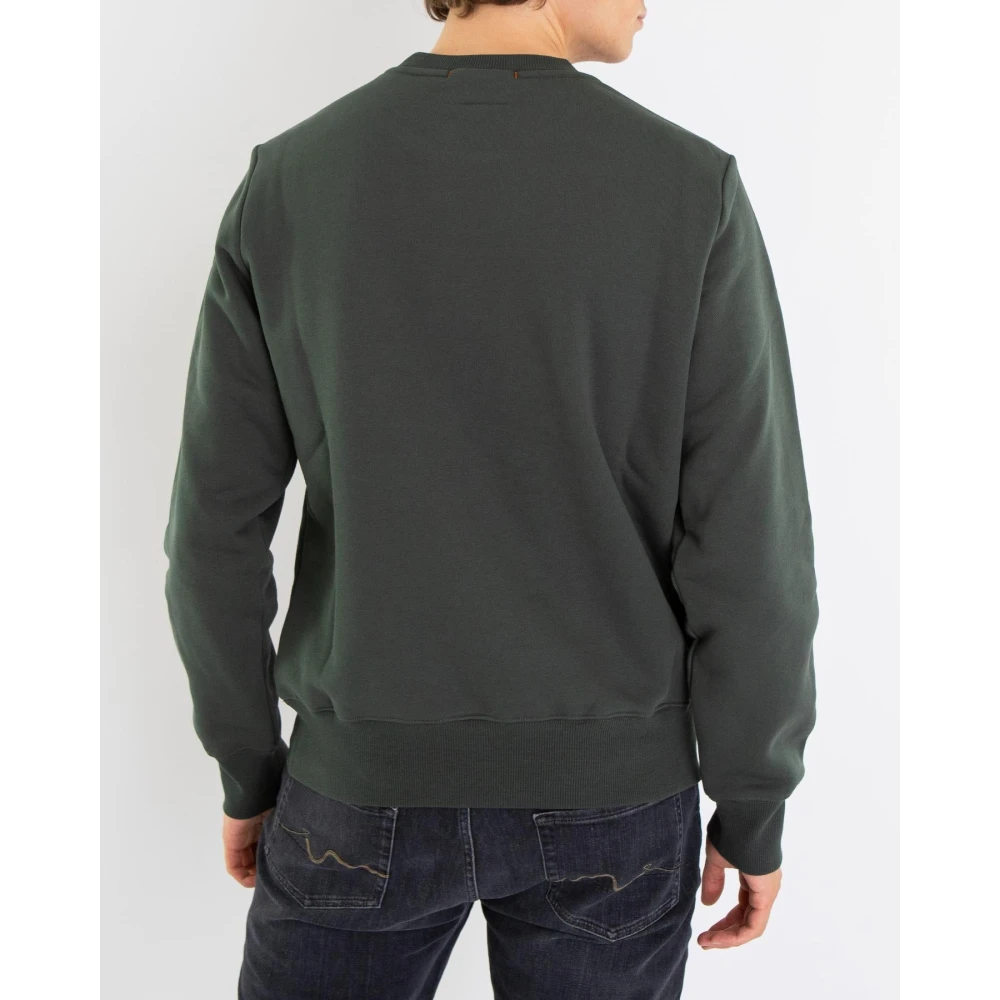 Parajumpers Groene Crew Neck Trui Green Heren