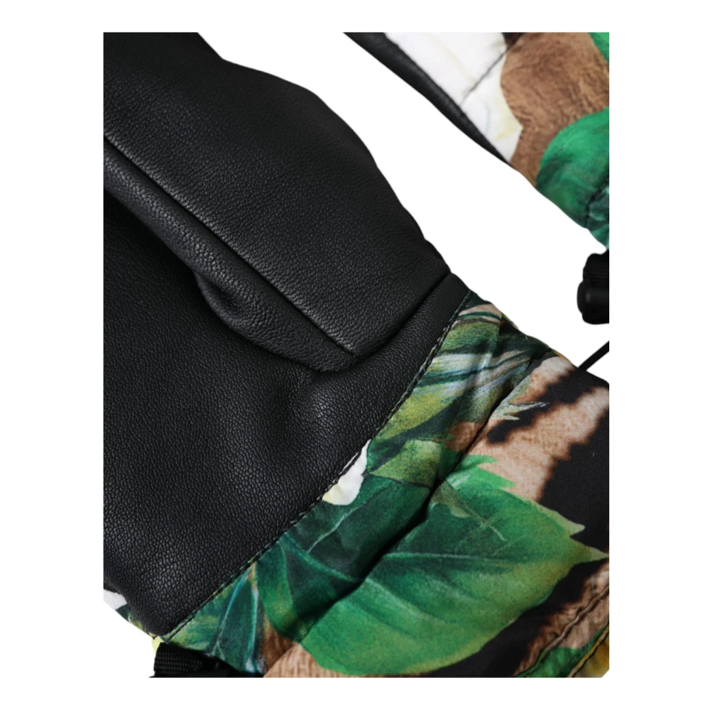 Dolce & Gabbana Bloemen Polslengte Handschoenen Multicolor Italië Multicolor Dames