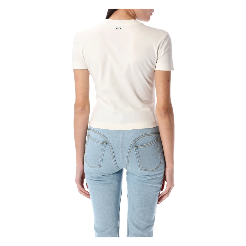 Mugler Witte Pierced Baby T-shirt White Dames