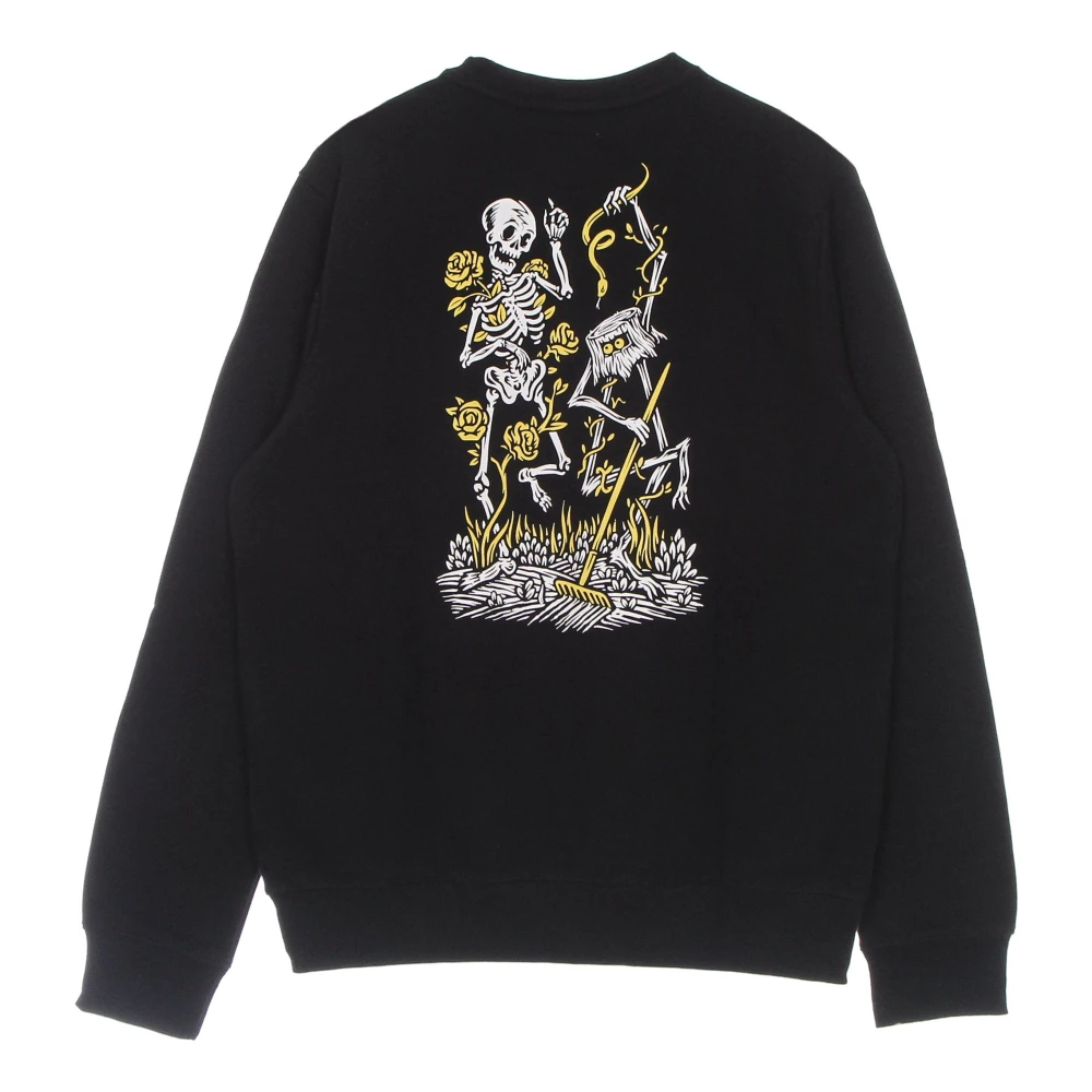 Element Zwarte lichtgewicht Crewneck Sweatshirt met Dance Crew stijl Black Heren