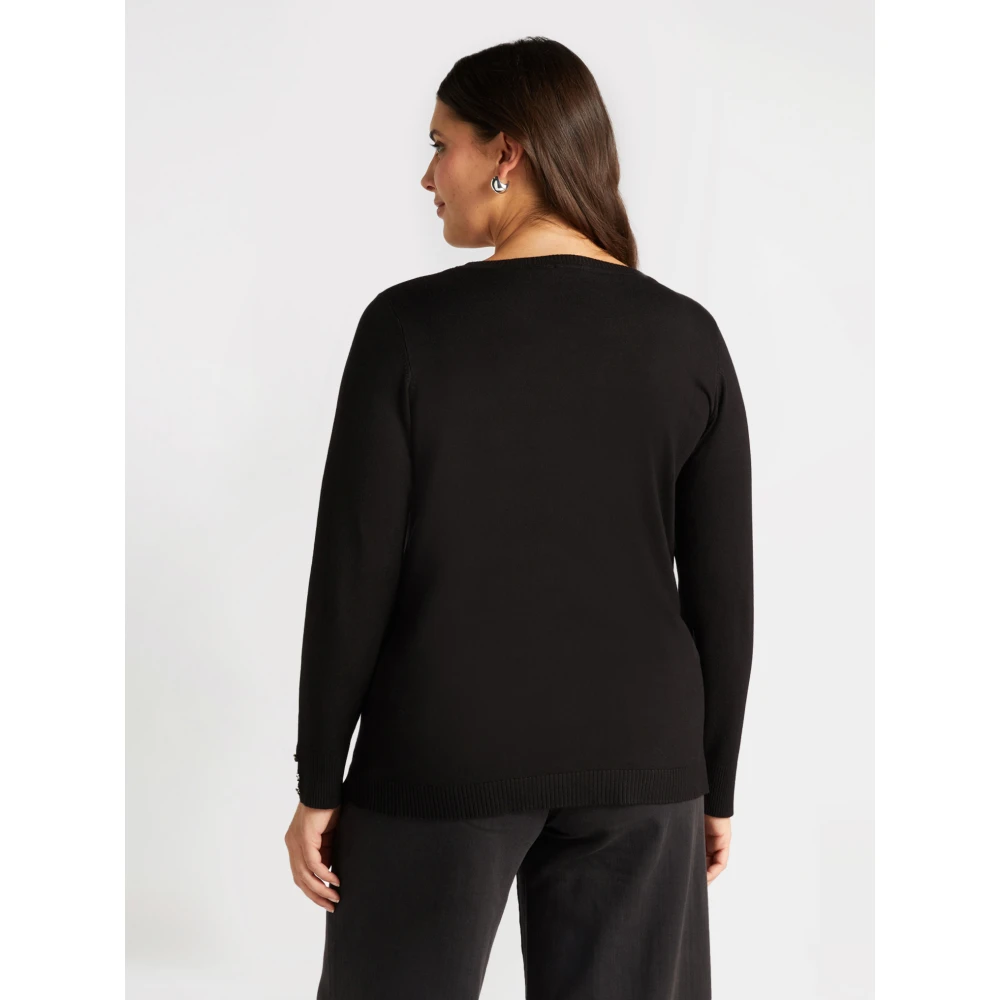 Fiorella Rubino Trui met Lenzing™ Ecovero™ Viscose Black Dames