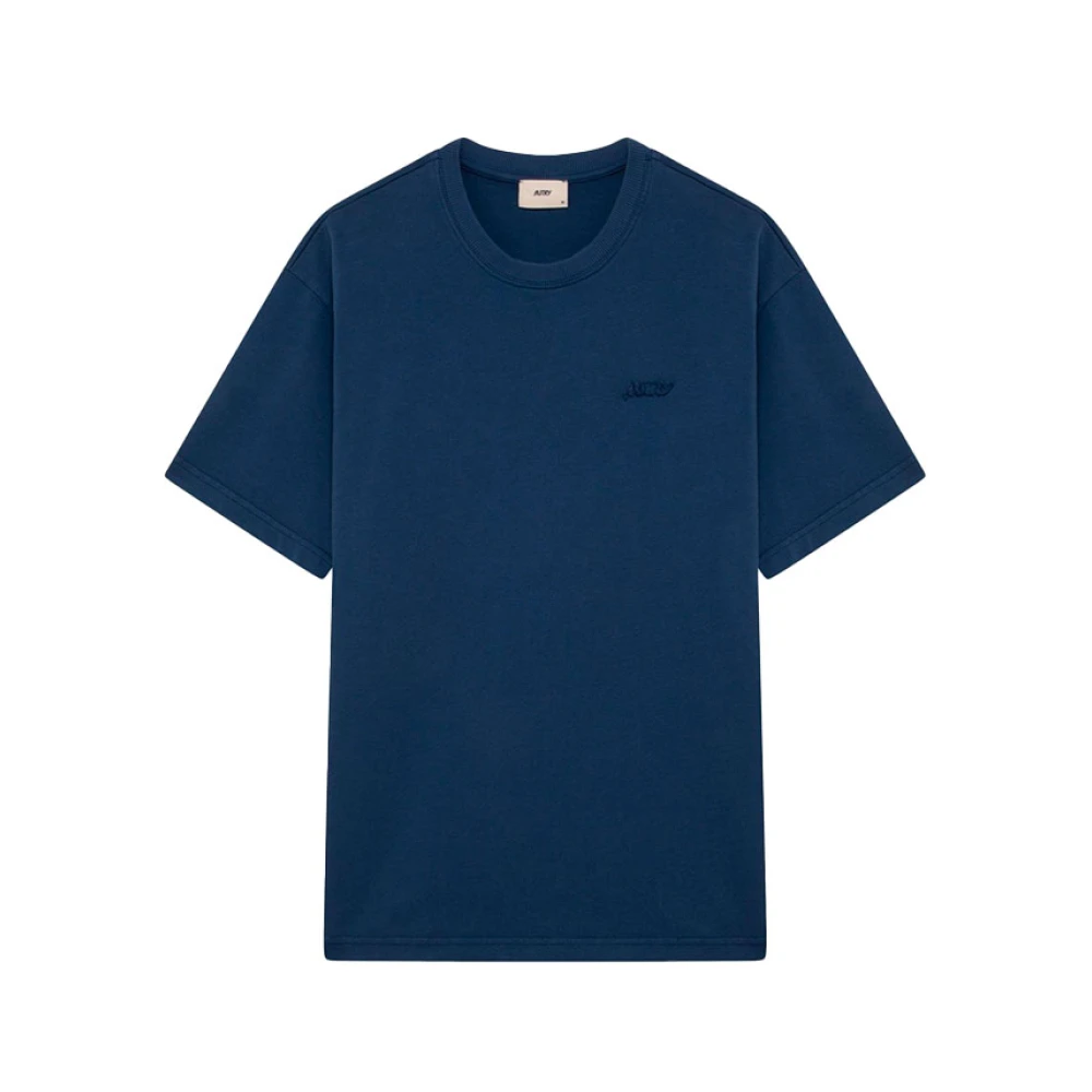 Autry Men's Blue T-Shirt En Coton - T-Shirts - L - Tops