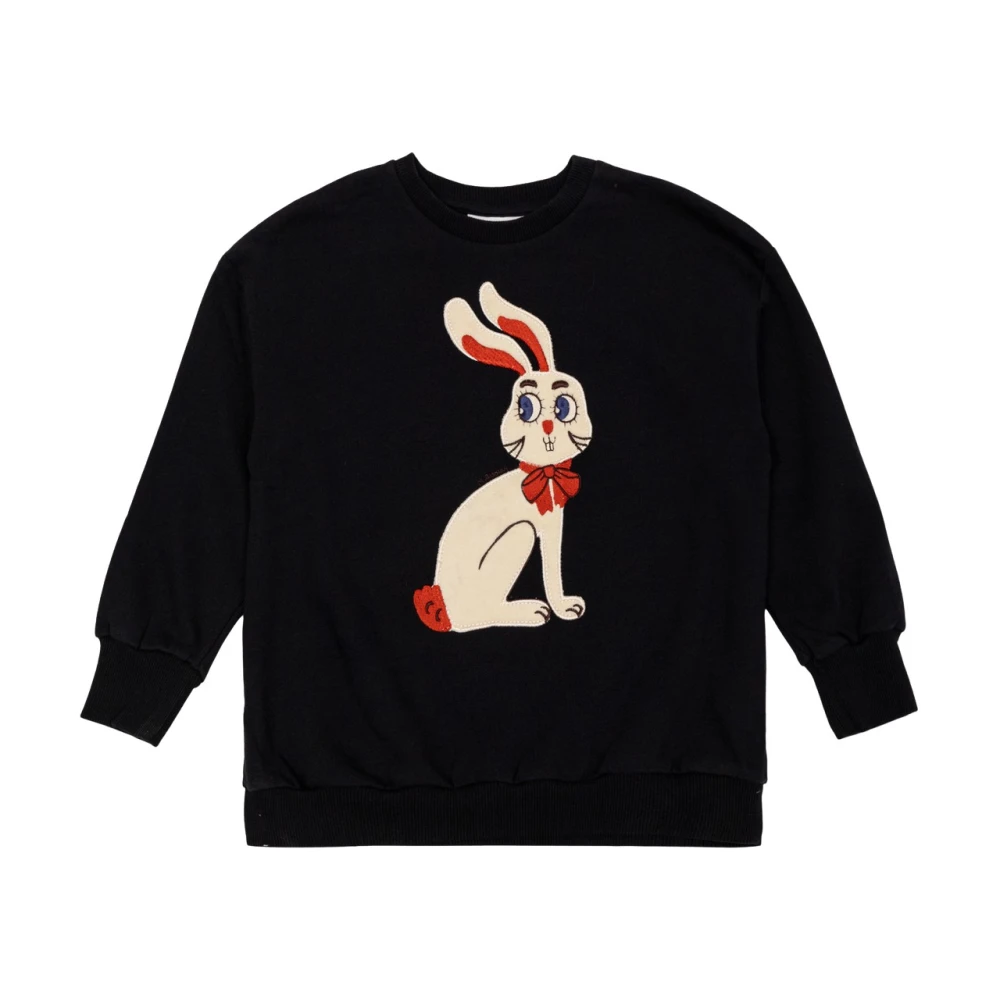 Mini Rodini Black Embroidered Cotton Jersey Sweatshirt Y 4/5 - Mytheresa - Image 3