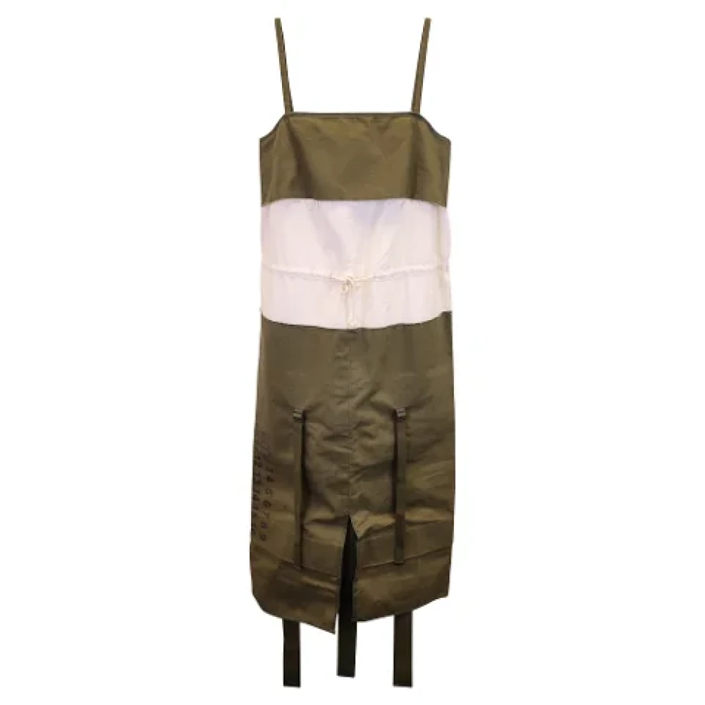 Maison Margiela Pre-owned Cotton dresses Green Dames