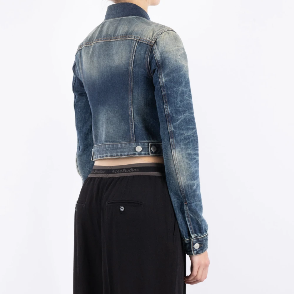 Acne Studios Blauwe Katoenen Jas Blue Dames