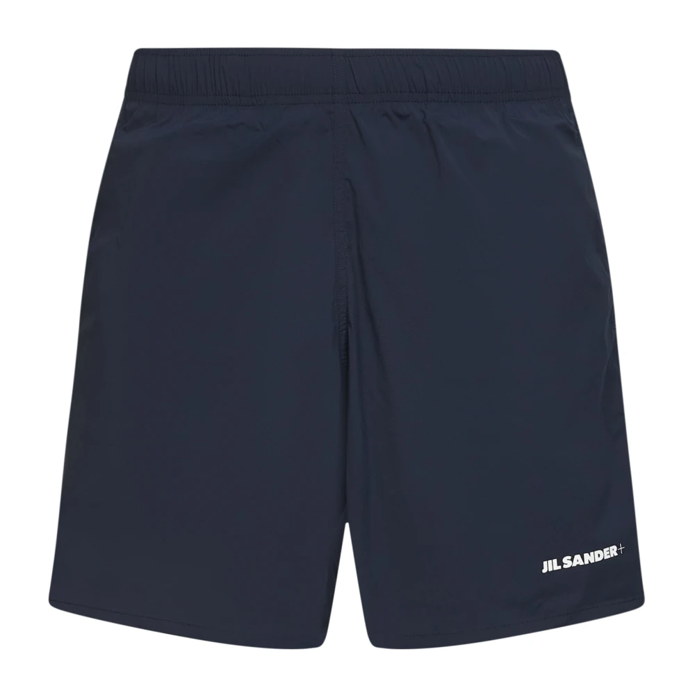 Jil Sander Men's Blue Logo Swim Shorts