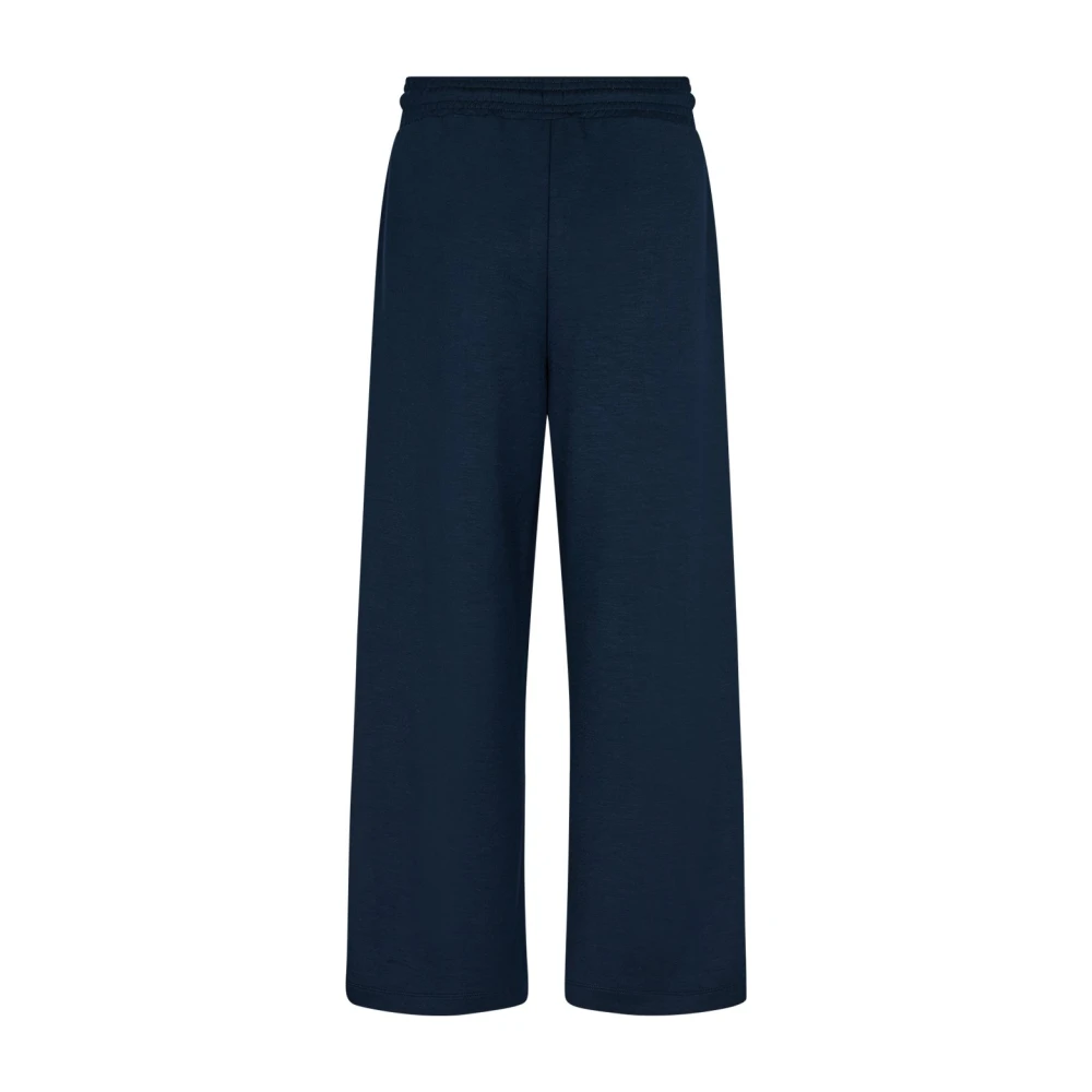 Soyaconcept Comfortabele Blauwe Modal-Polyester Broek Blue Dames