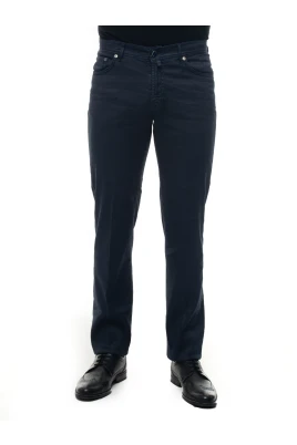 Slim Fit Blå 5-Pocket Byxor