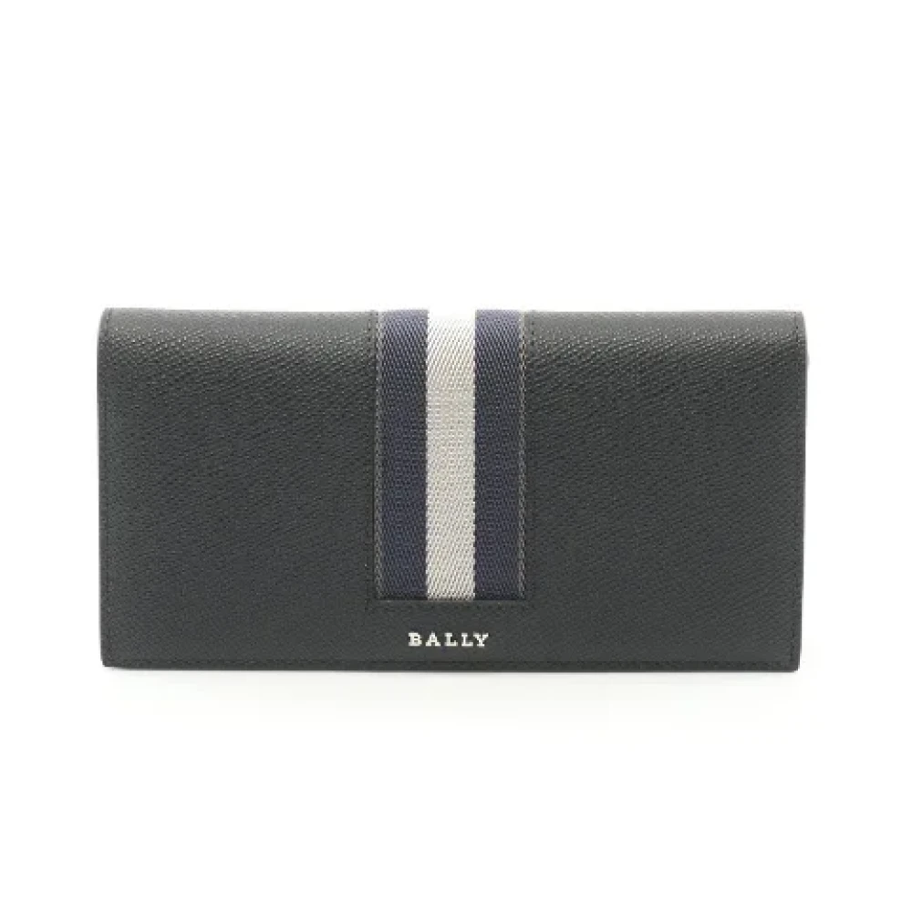 Bally Pre-owned Leather wallets Black Heren