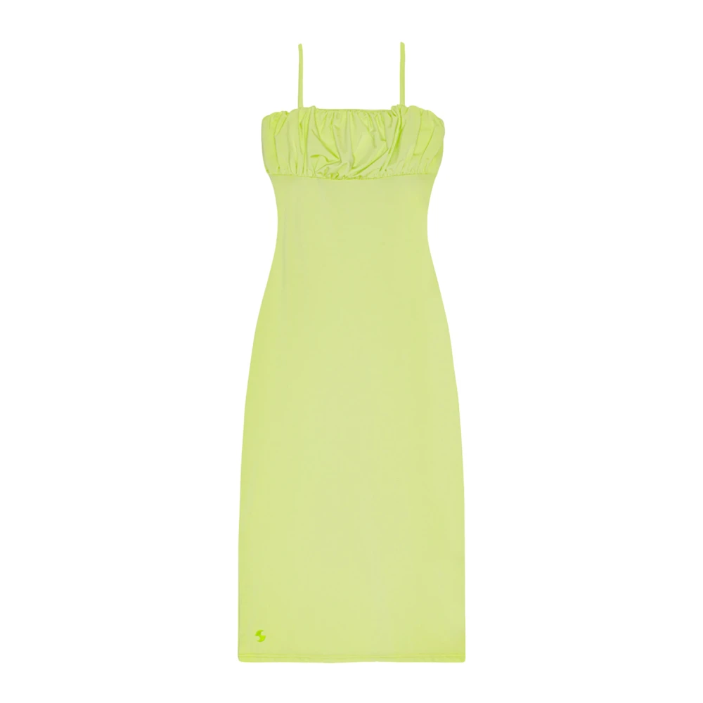 Opéra Sport Luchtige Daisy Jurk Shadow Lime Green Dames