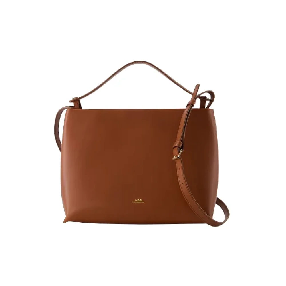 A.p.c. Cotton handbags Brown Dames
