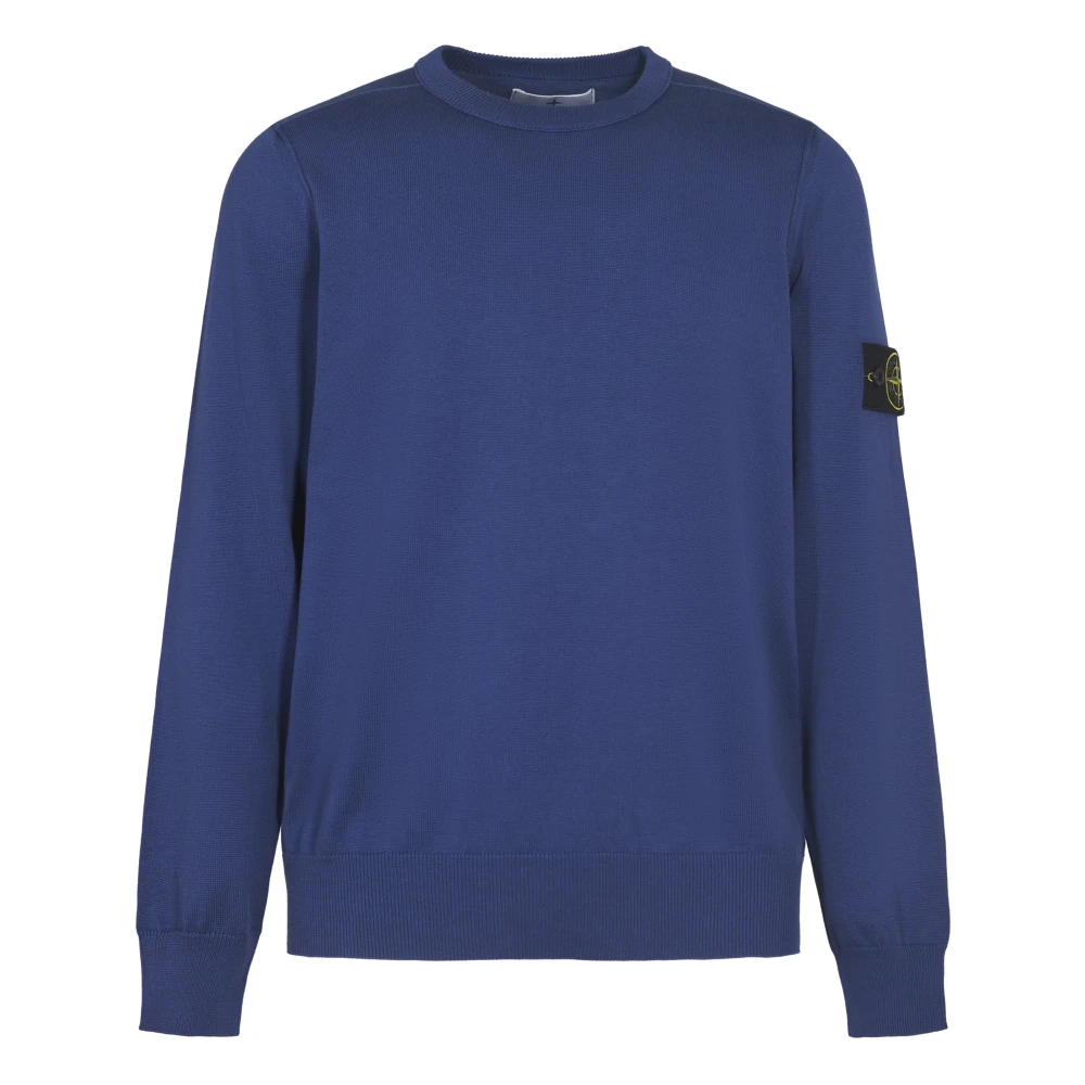 Stone Island Blauwe Sweaters voor Mannen Blue Heren