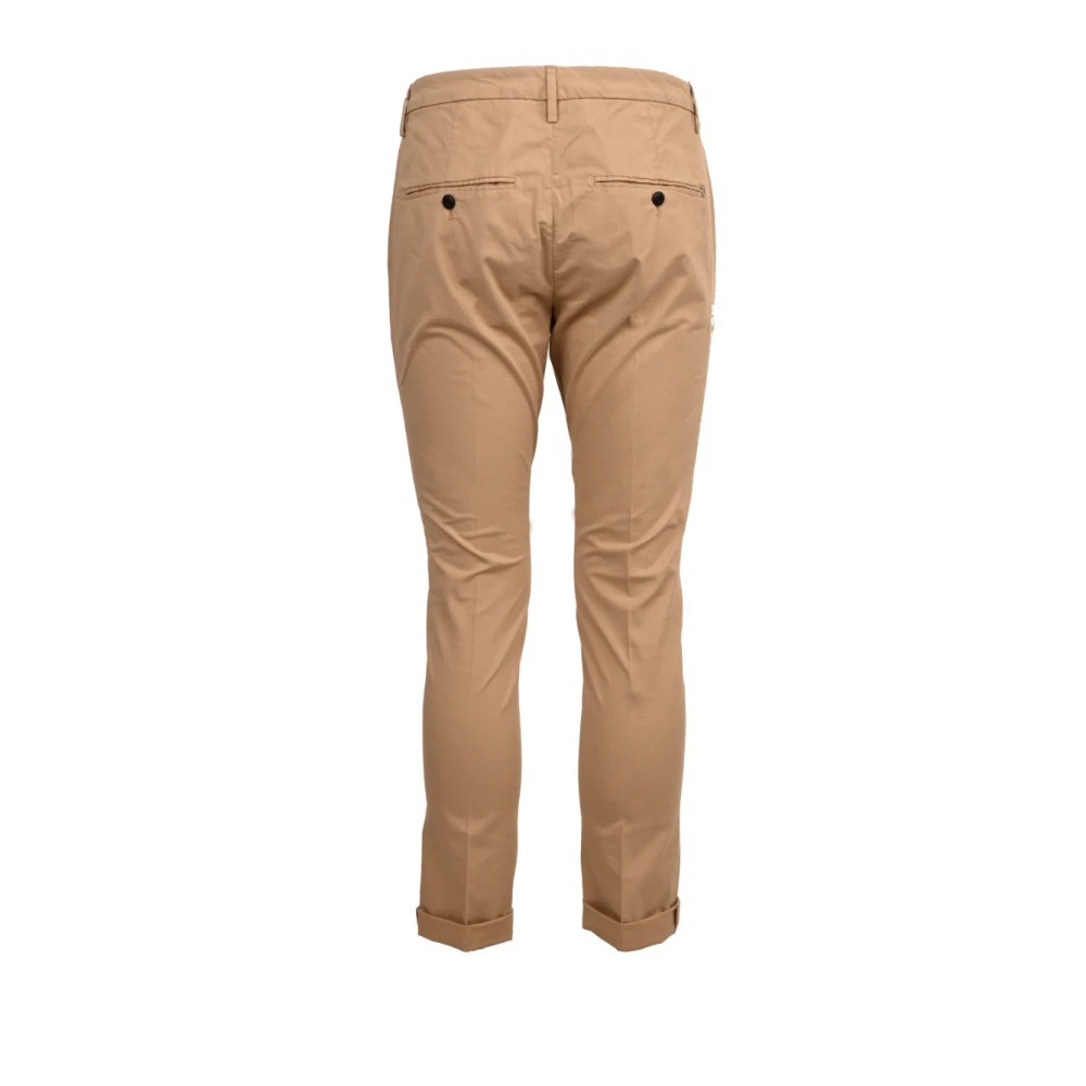 Dondup Katoenen Broek Gaubert Stijl Beige Heren