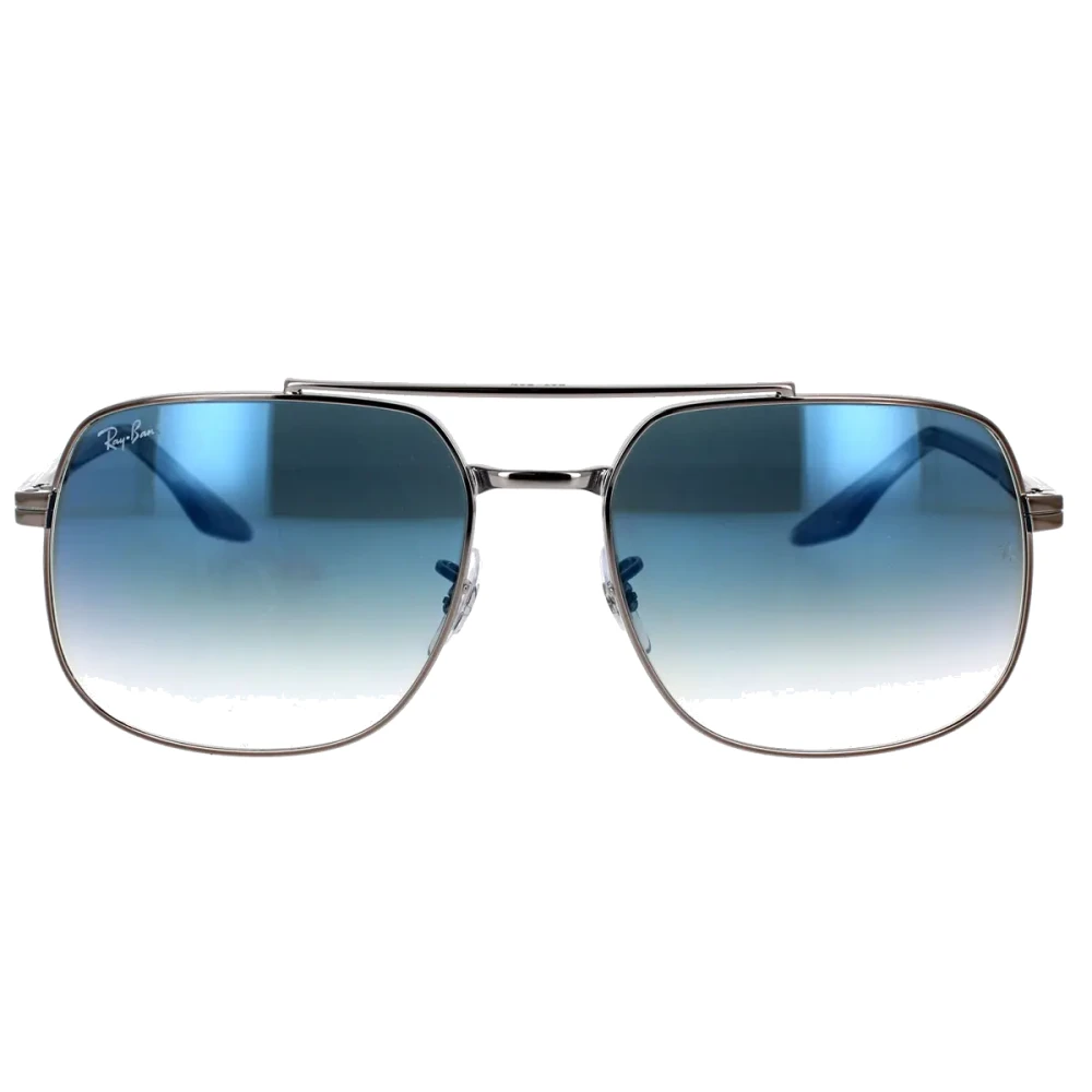 Ray-Ban Black Sunglasses, Unisex, 56 Mm, Square Metal Sunglasses Rb3699 Style