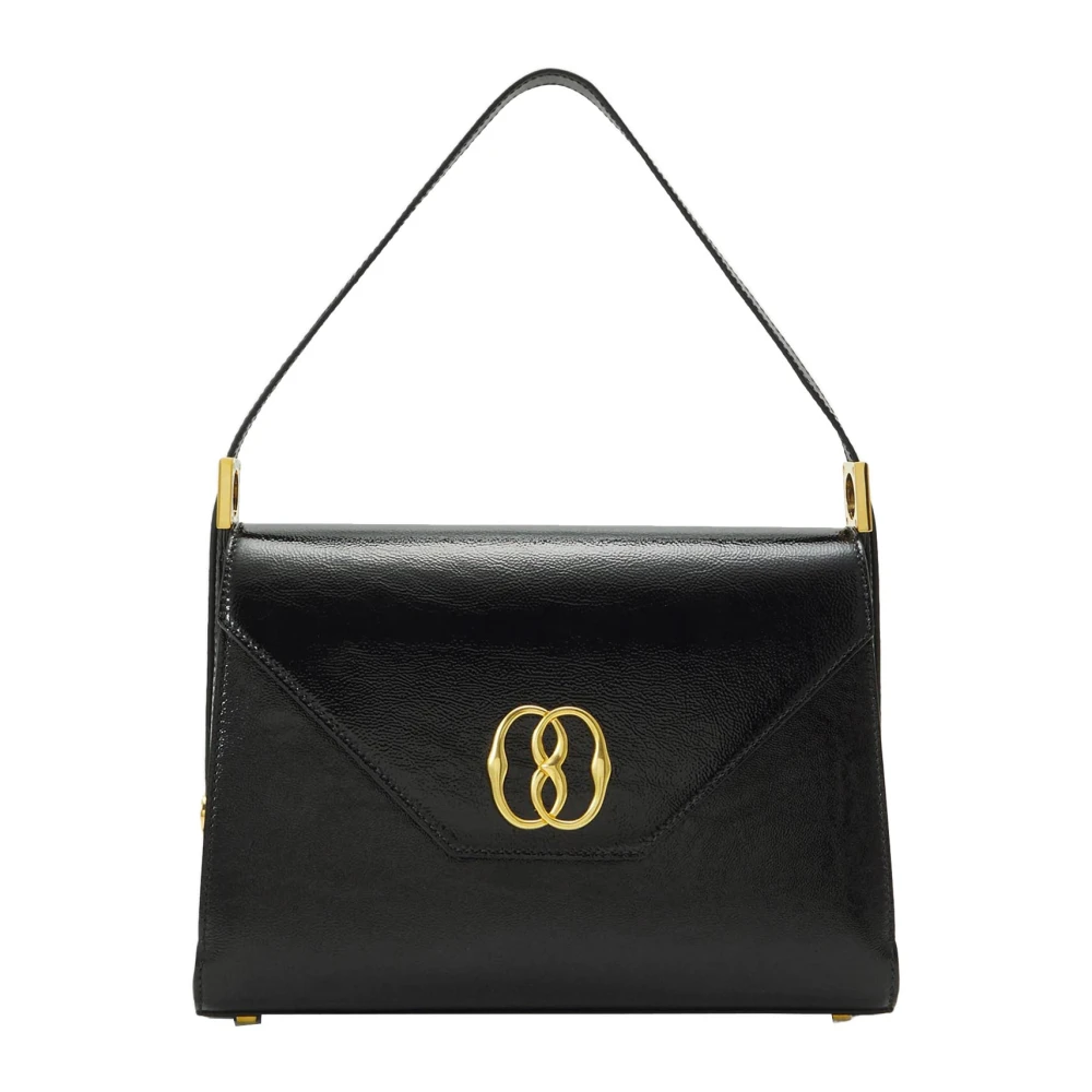 Bally Leren schoudertas Black Dames