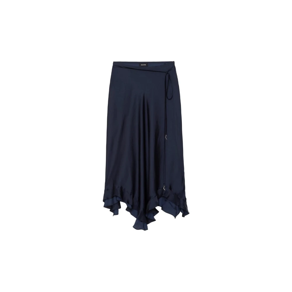 Zadig & Voltaire Women's Blue Jeto Skirt - Midi Skirts - 2XS - Skirts