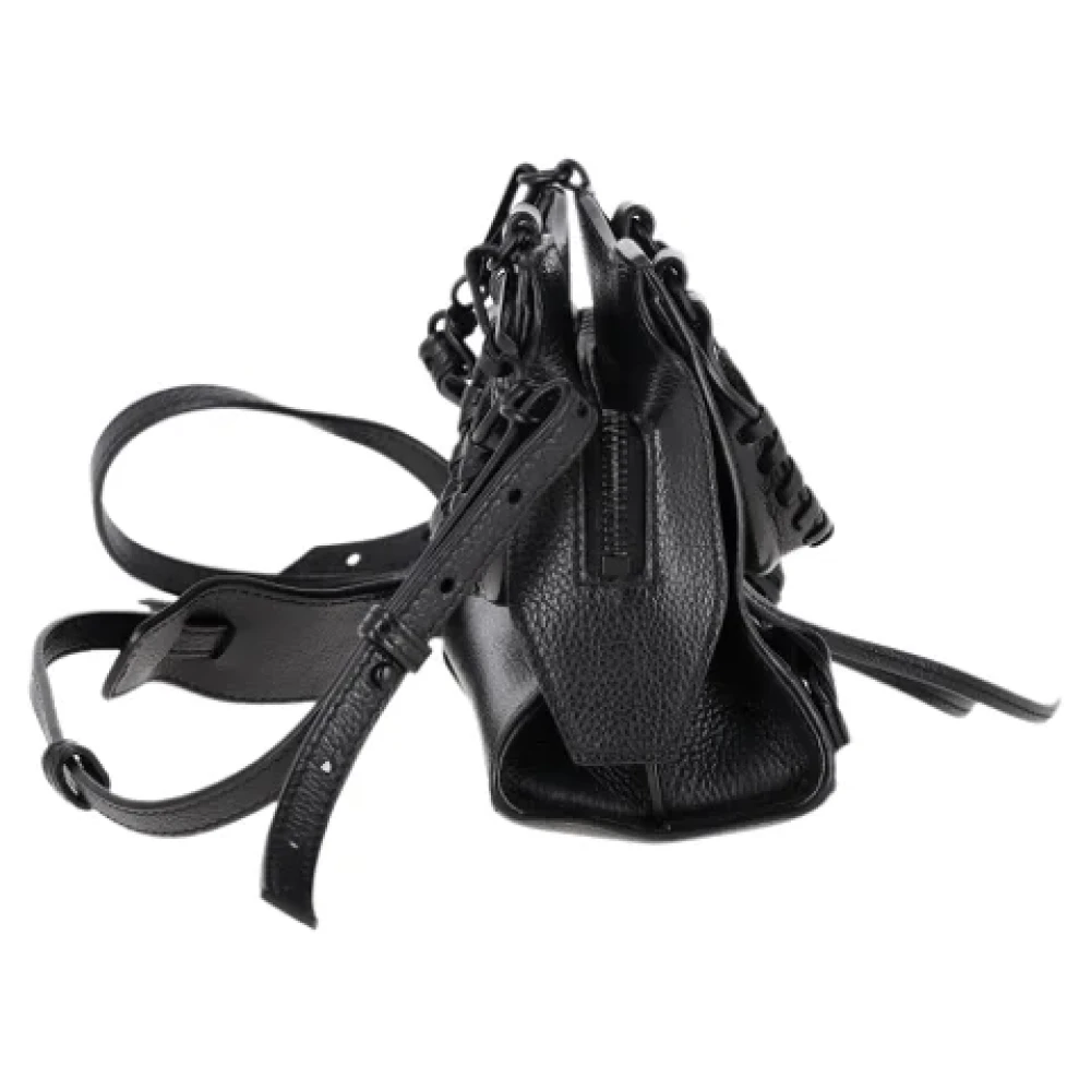Balenciaga Vintage Pre-owned Leather crossbody-bags Black Dames
