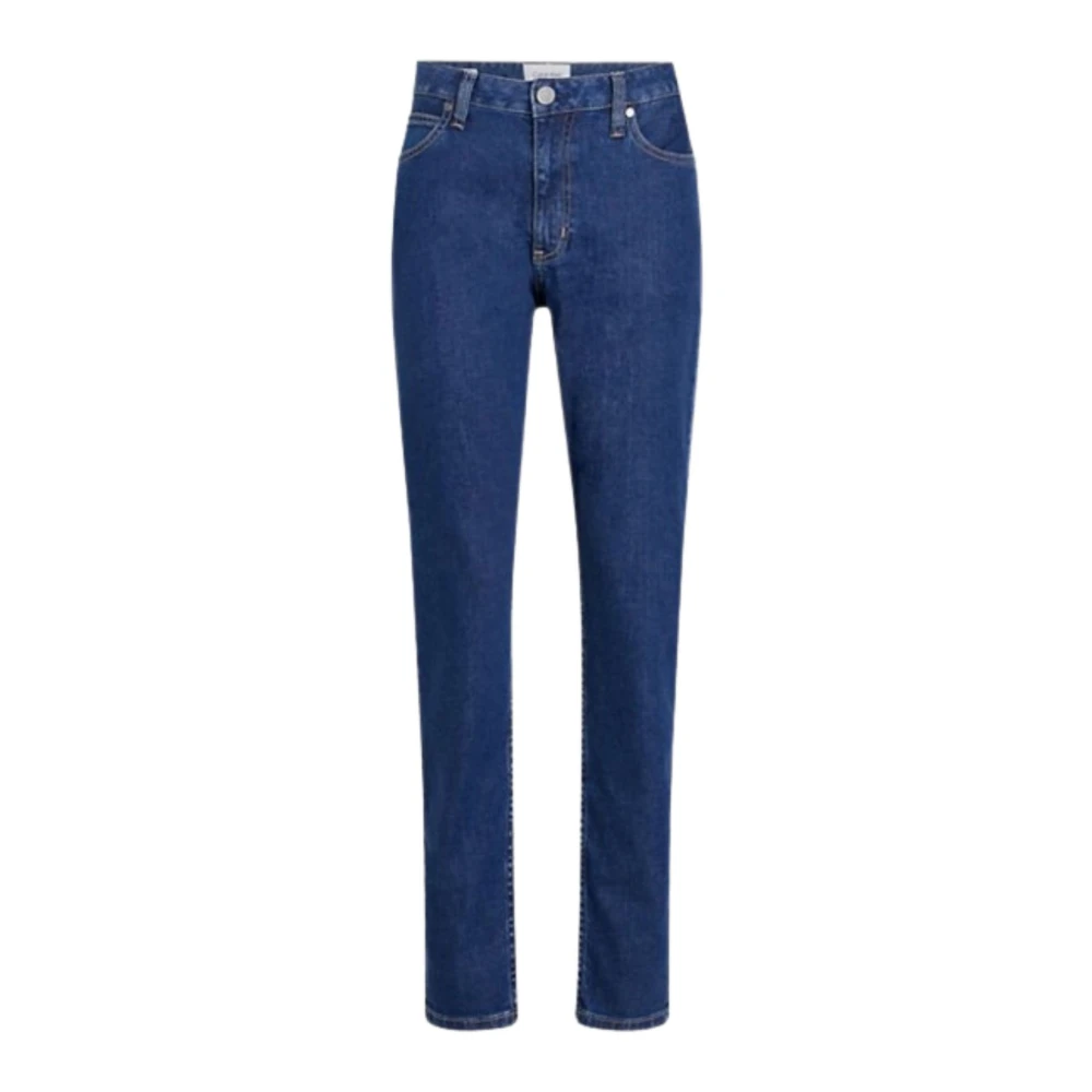 Calvin Klein Slim Mid Blue Jeans voor Vrouwen Blue Dames