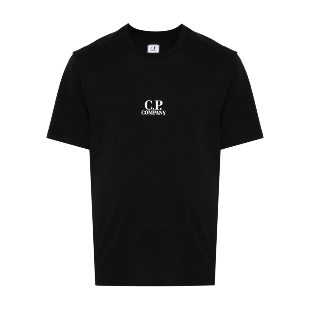 C.P. Company Zwart Katoenen T-Shirt Regular Fit Black Heren