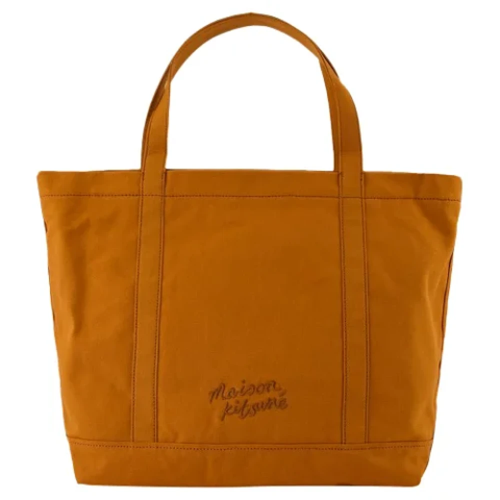 Maison Kitsuné Cotton handbags Brown Dames