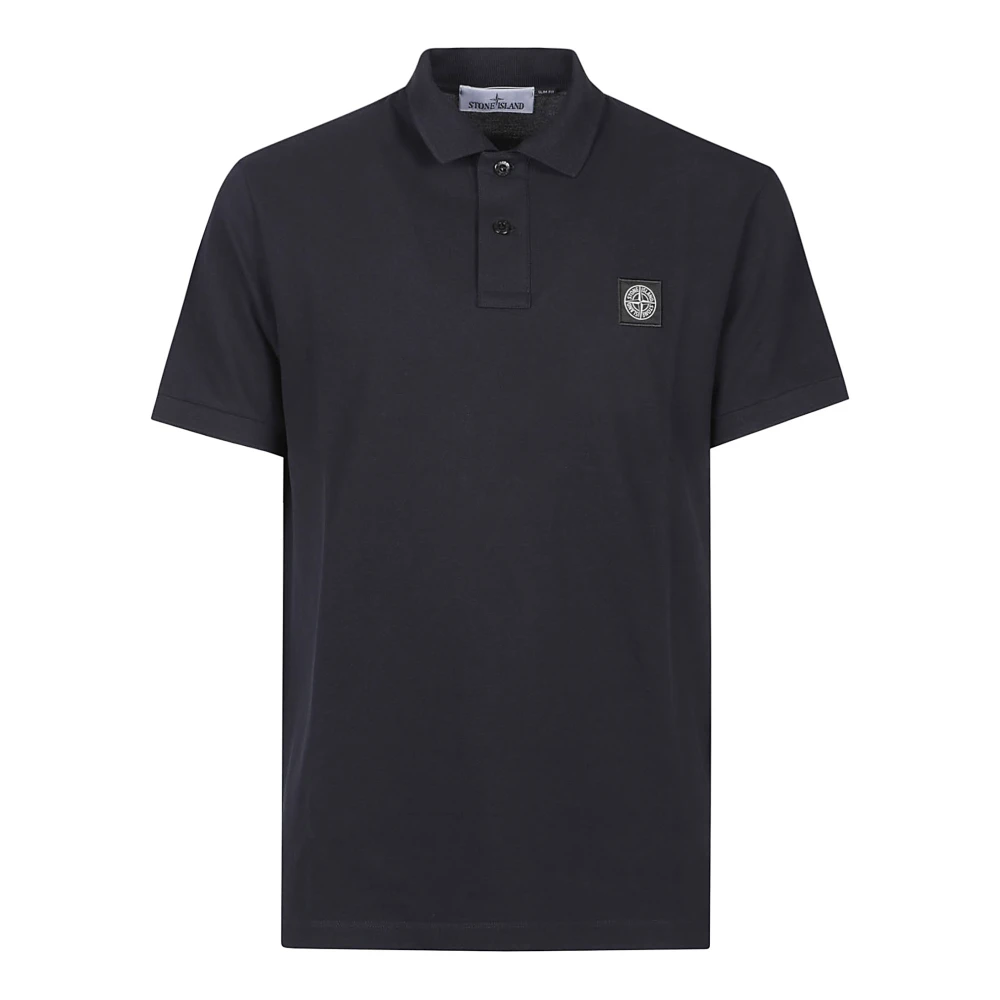 Stone Island Slim Fit Polo Shirt Blue Heren