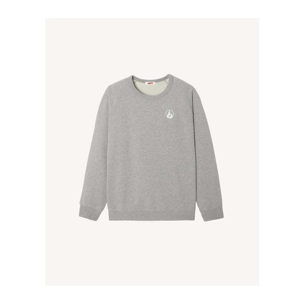 Jott Gedrukte Sweater Casual en stijlvol Gray Heren