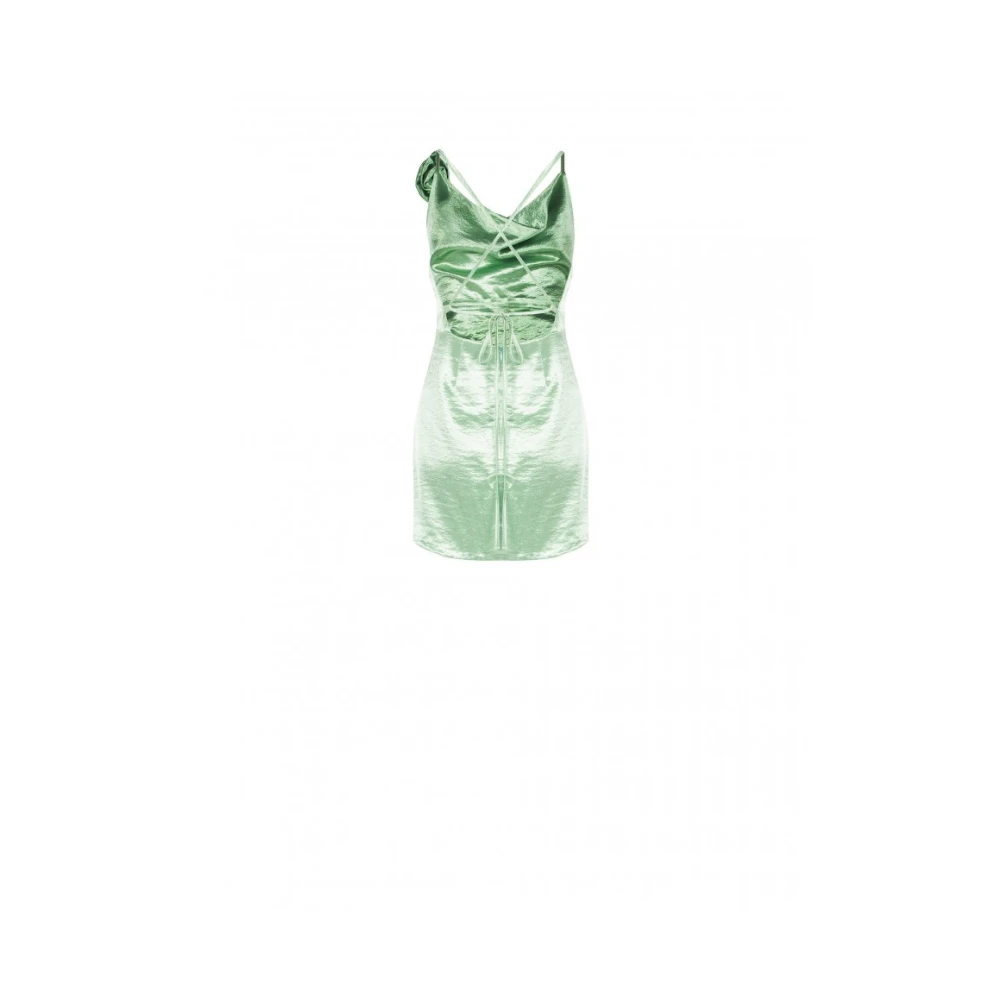 RINASCIMENTO Korte Jurk met Juwelen Riem Green Dames