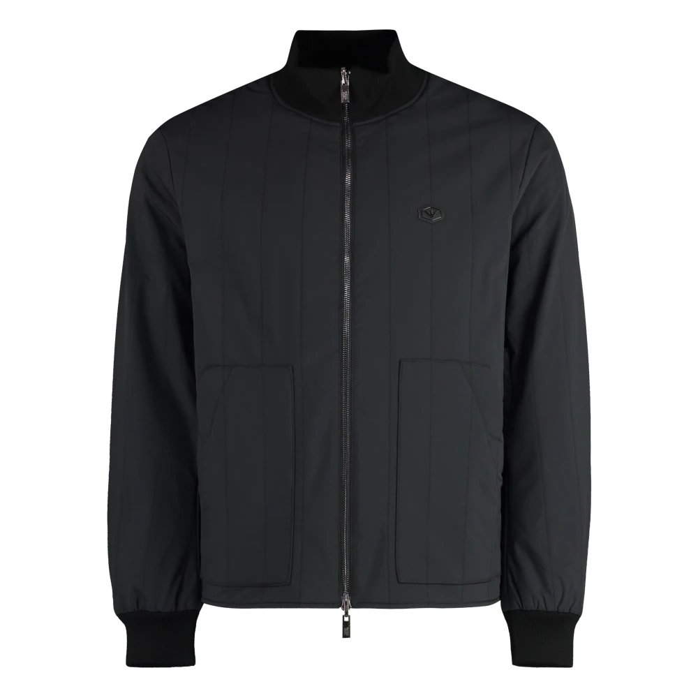 Emporio Armani Omkeerbare bomberjack Black Heren