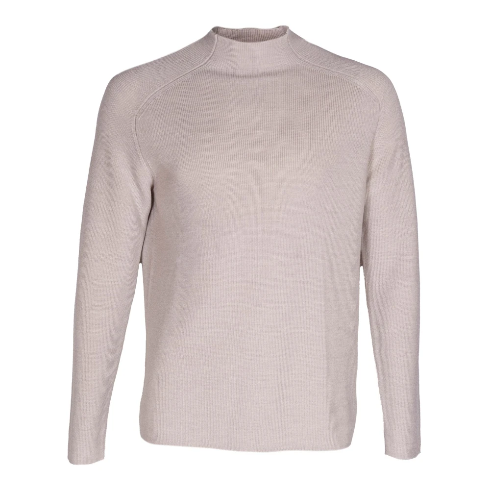 Mauro Grifoni Heren wol raglan trui Beige Heren