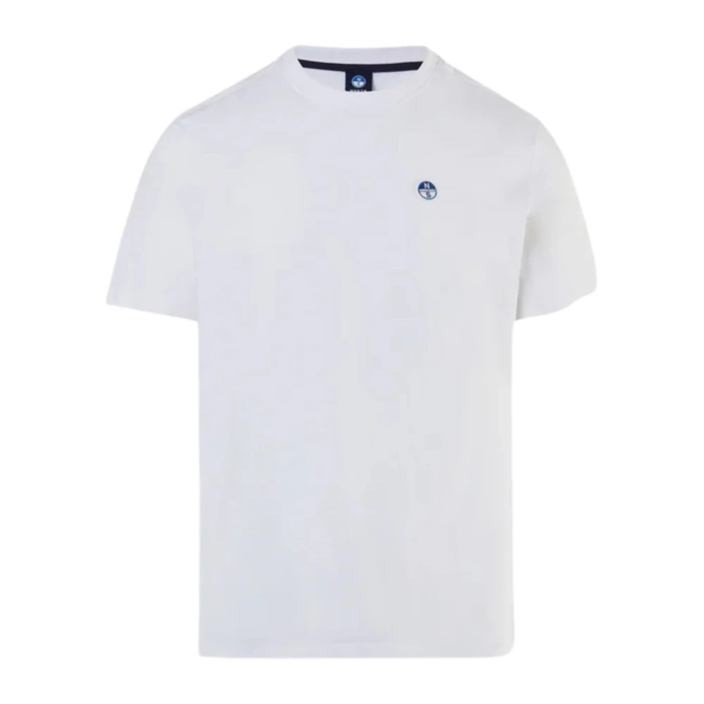 North Sails Men's White Logo T-Shirt Cotton - T-Shirts - Xl - Tops