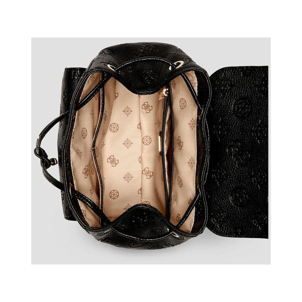 Guess Omkeerbare Zwarte Crossbody Tas Deesa Logo Black Dames