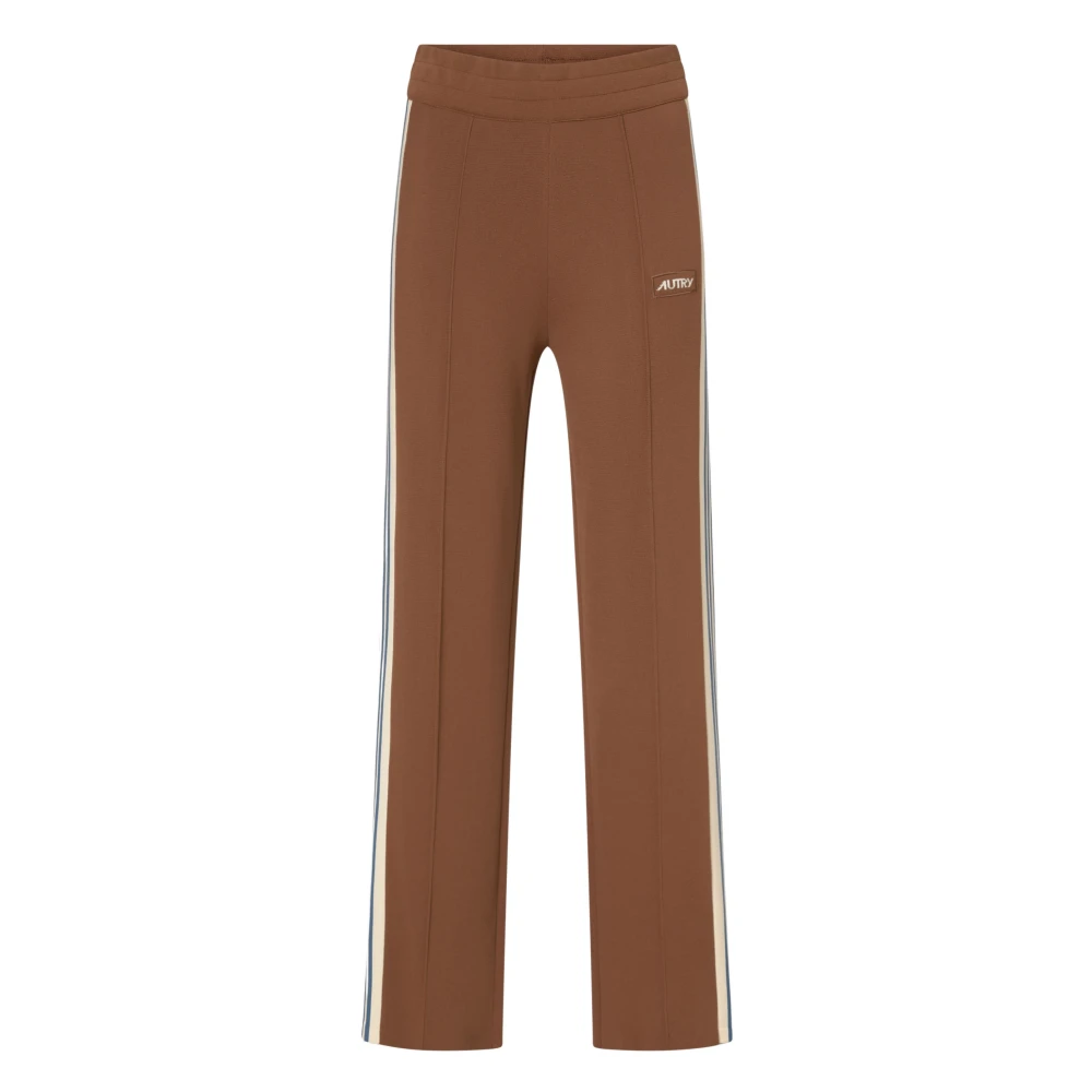 Autry Blauw en Wit Gestreepte Gebreide Broek Brown Dames