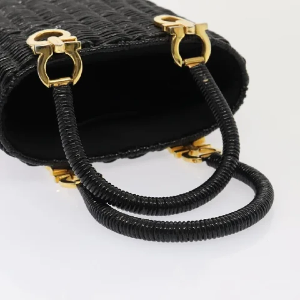 Salvatore Ferragamo Pre-owned Leather handbags Black Dames