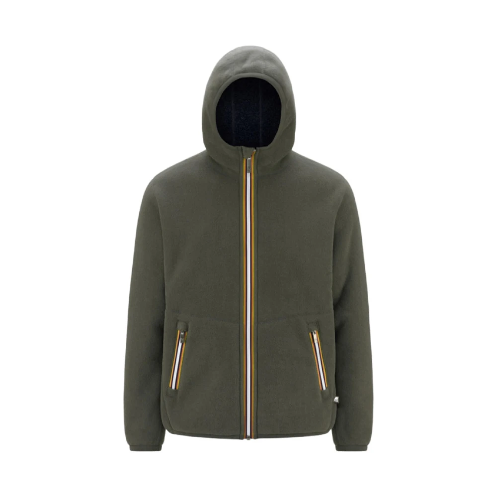 K-Way Uomo Verde Felpe, L, New,