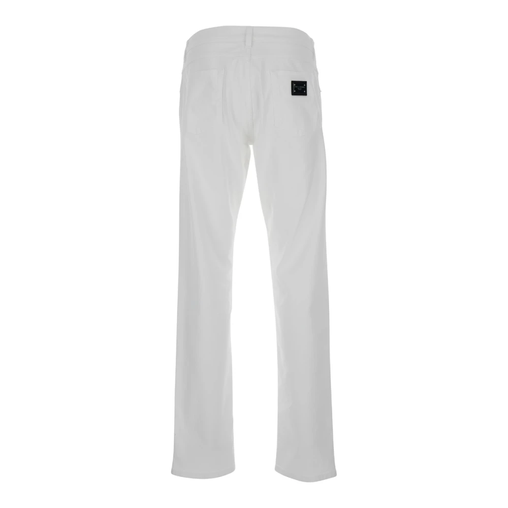 Dolce & Gabbana Witte Slim Fit Jeans White Heren