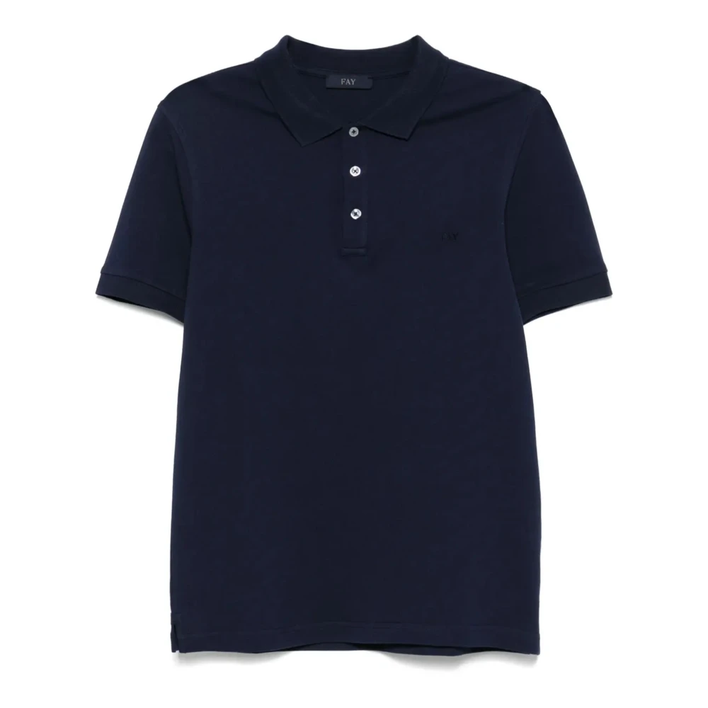 Fay - Tops > Polo Shirts - Blue - Fay - Modalova