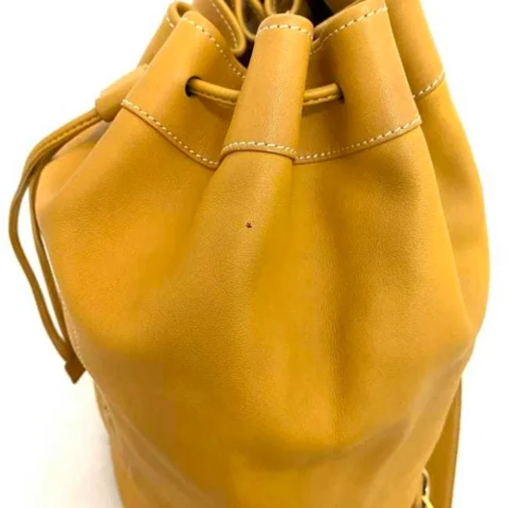 Loewe Pre-owned Leather handbags Orange Dames