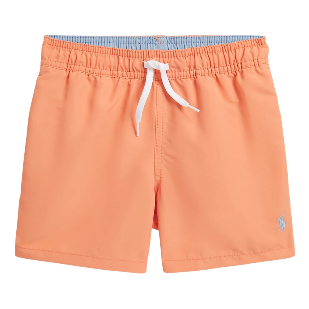Ralph Lauren Boys Orange Logo Swim Shorts