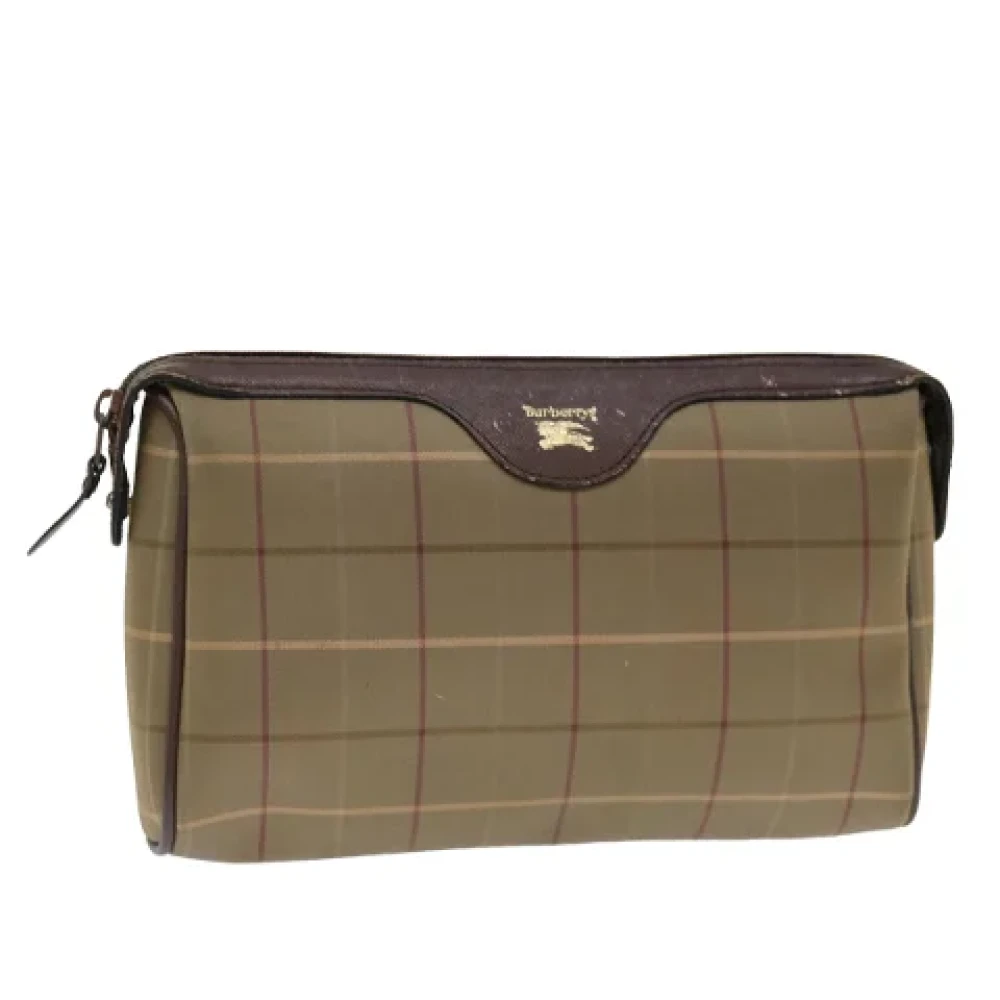 Burberry Vintage Pre-owned Canvas clutches Brown Dames