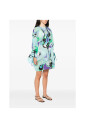turquoise-blue-green-dolman-sleeves-dress