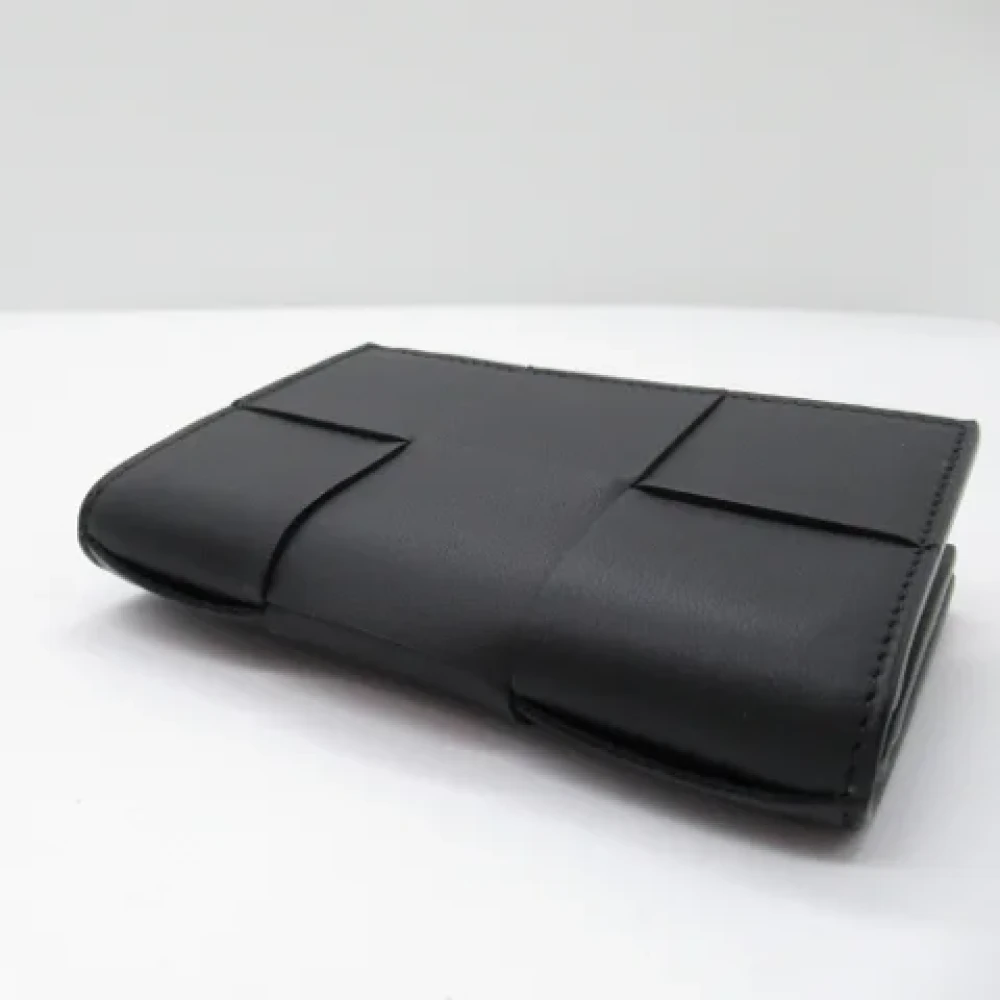Bottega Veneta Vintage Pre-owned Leather wallets Black Dames