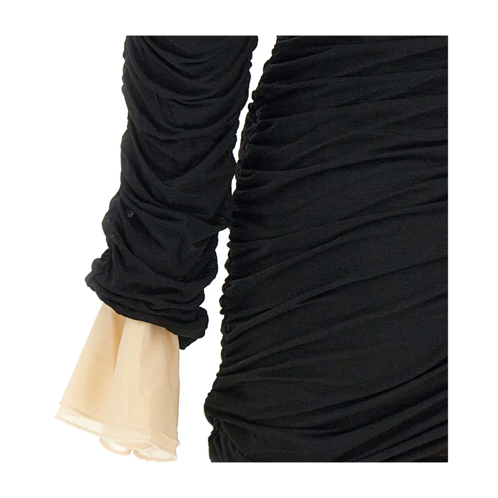Rotate Birger Christensen Zwarte Elegante Jurk Black Dames