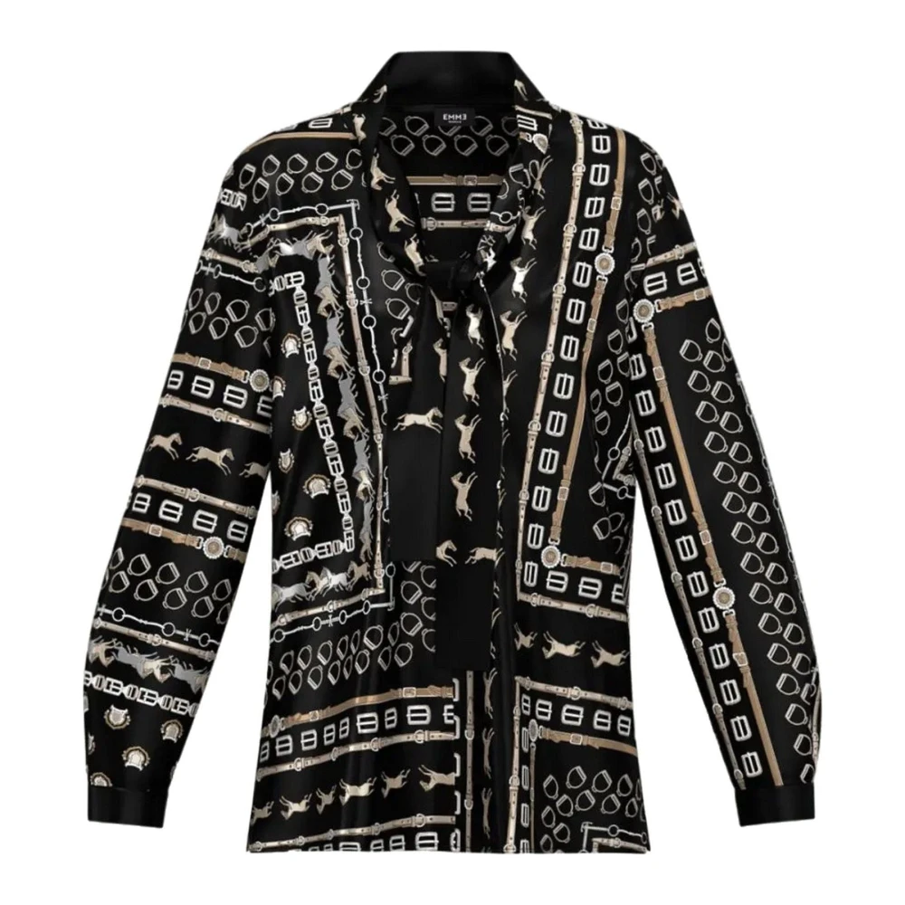 Emme DI Marella Blouse en overhemden Cala-006 Black Dames